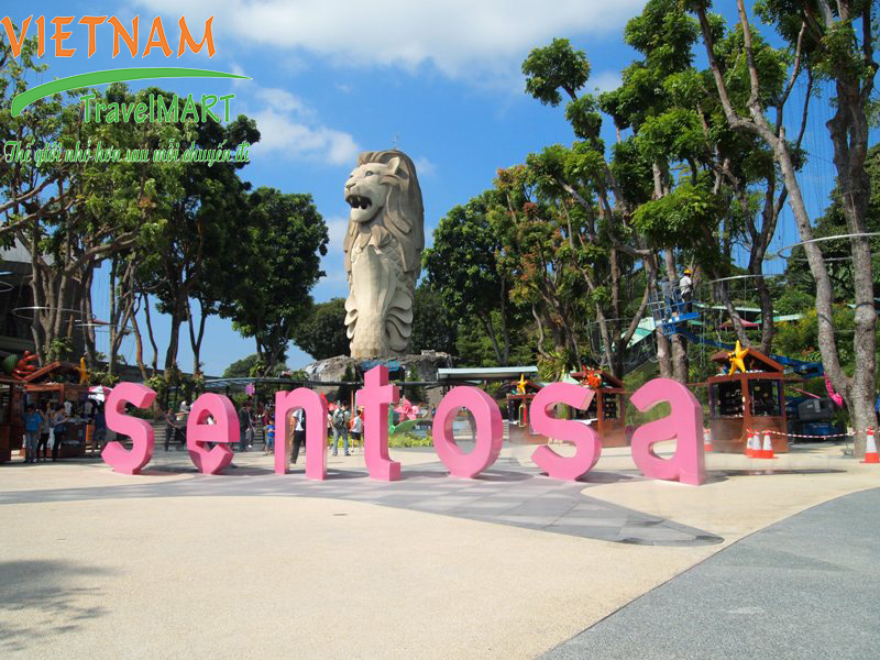 Tượng Sư Tử Trên Đảo Sentosa
